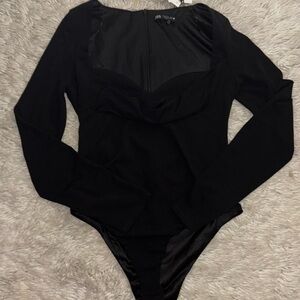 NWT Zara Draped Bodysuit